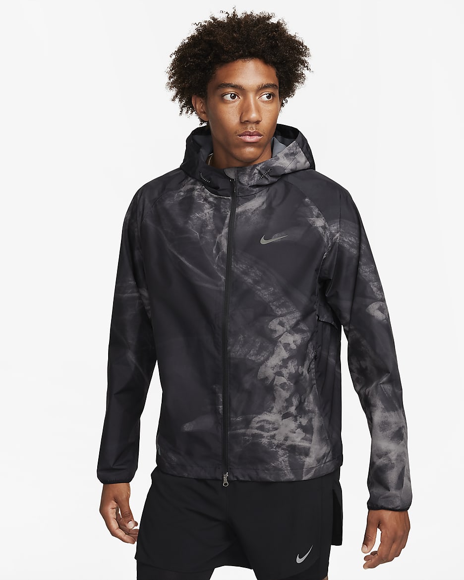 Nike mens dri fit running jacket best sale